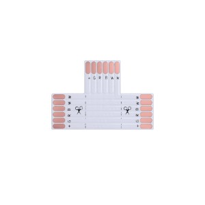 Złączka do taśm LED RGB CCT FPC typu „T” na podkładzie 12mm IP20