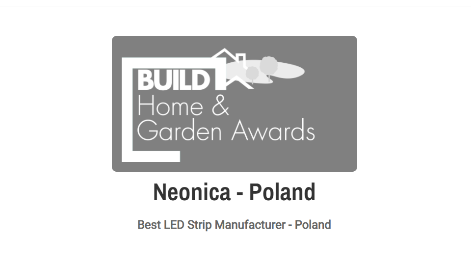 NEONICA - najlepszy producent taśm ledowych wg BUILD